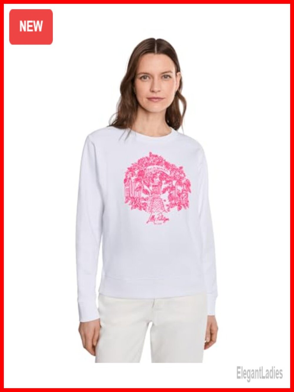 Lilly Pulitzer Ballad Long Sleeve Graphic Sweatshirt Relaxed Fit Pullover